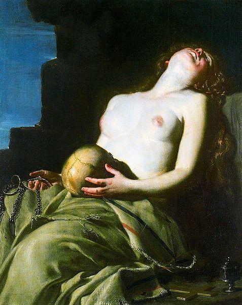 Guido Cagnacci Maddalena svenuta oil painting image